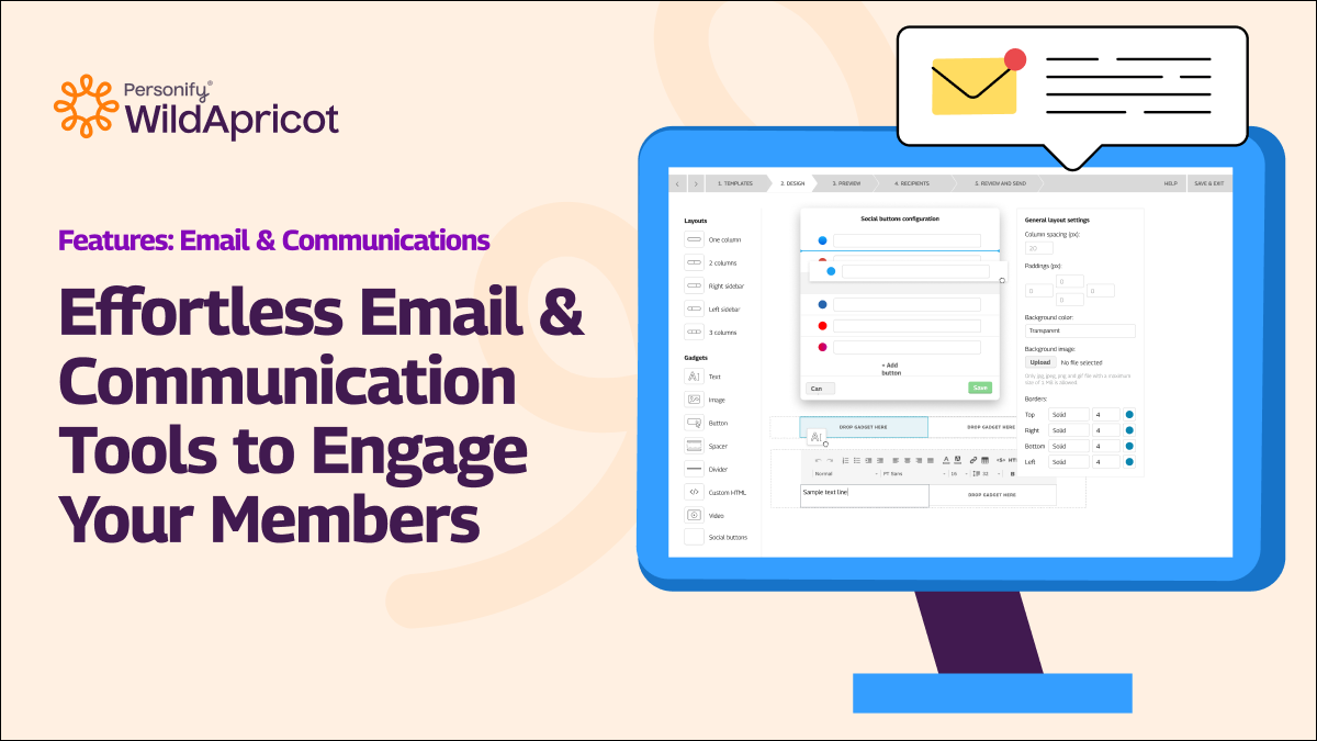 screenshot of WildApricot