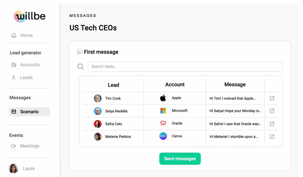 screenshot of Willbe