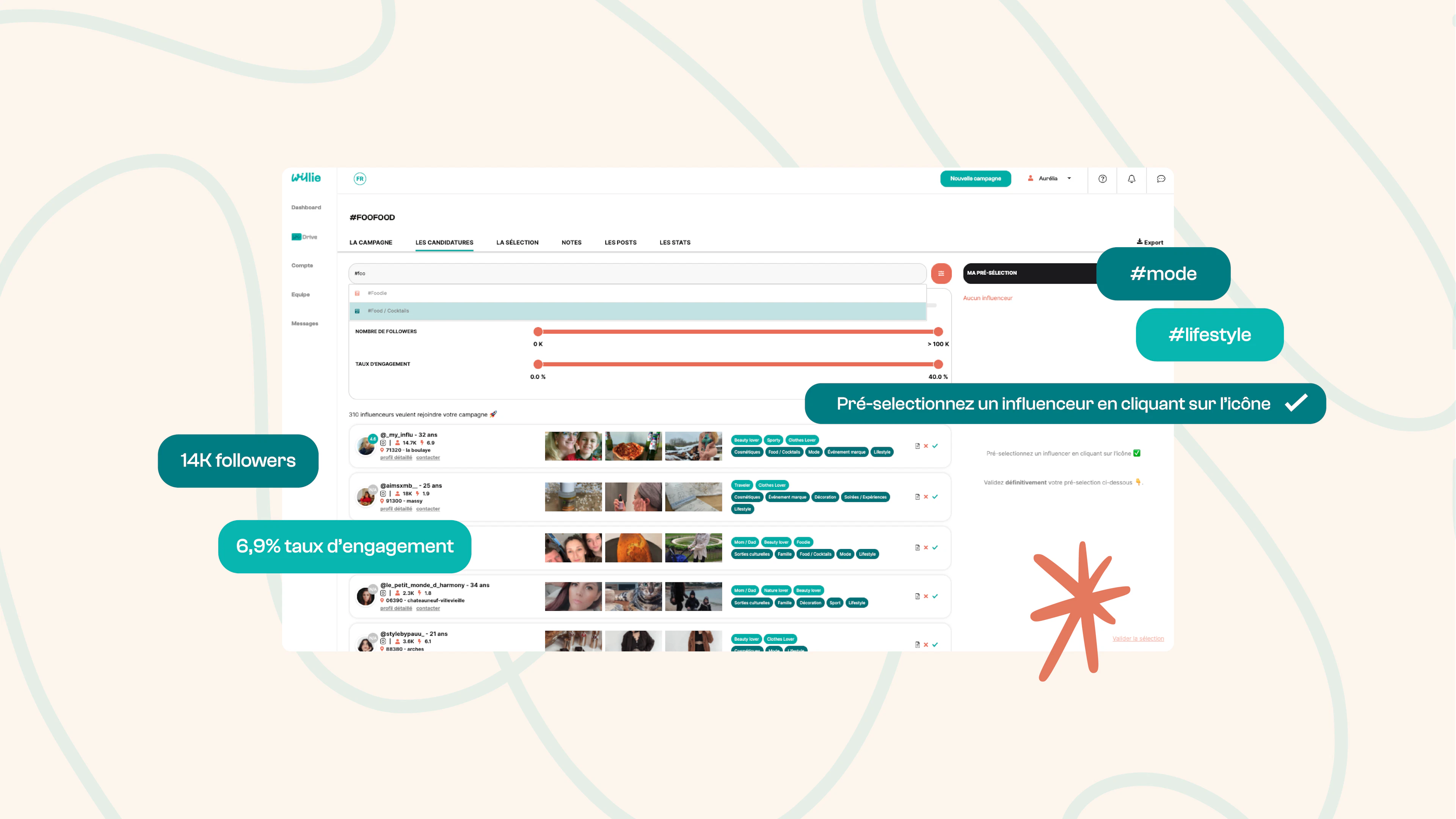 screenshot of Willie