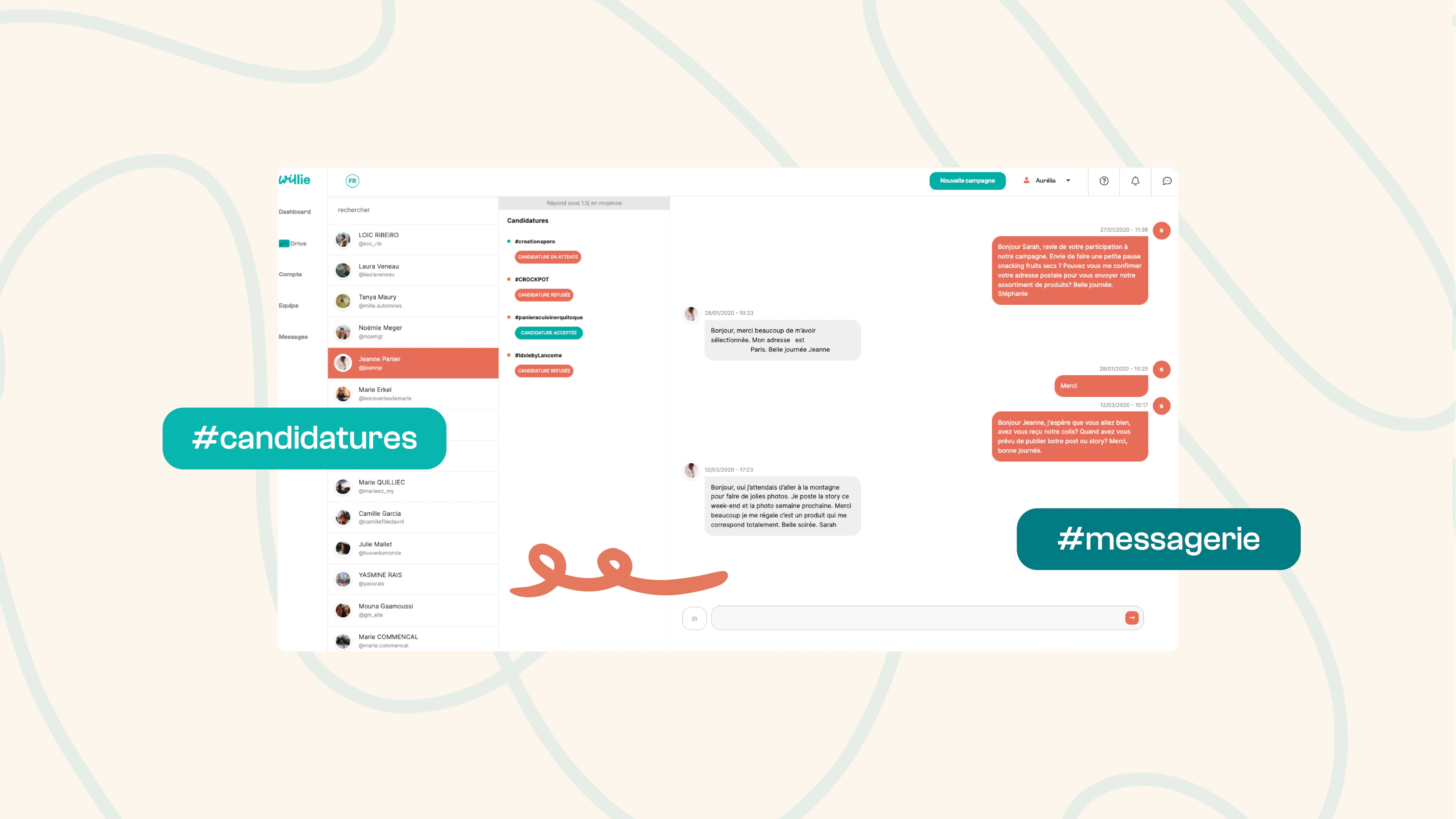 screenshot of Willie