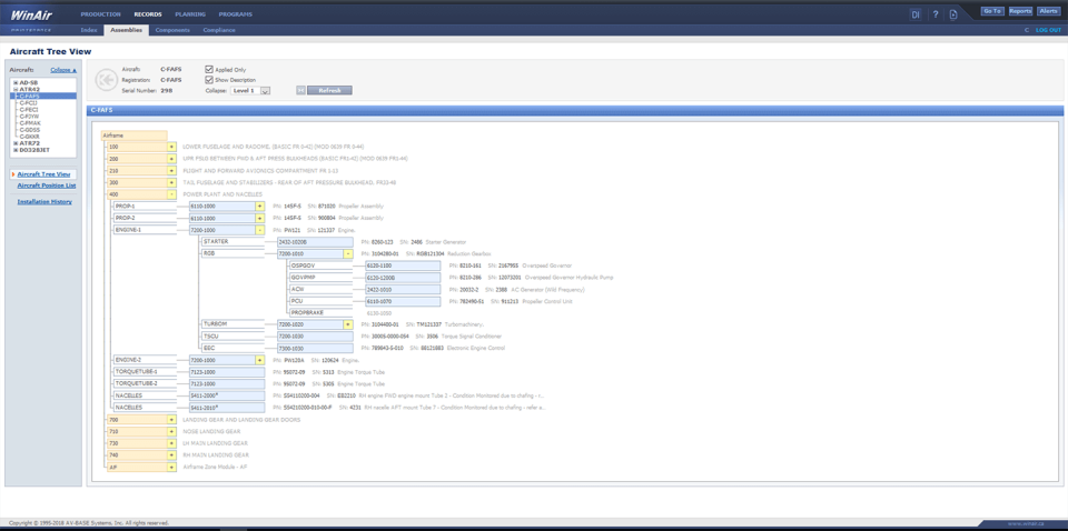 screenshot of WinAir