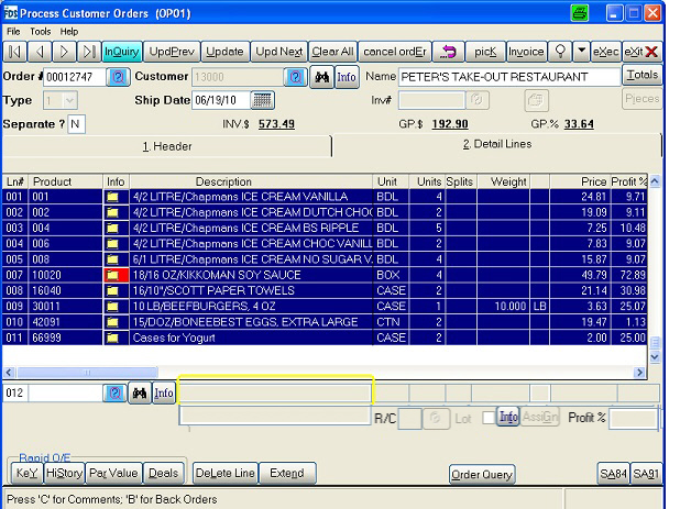 screenshot of WinFDS