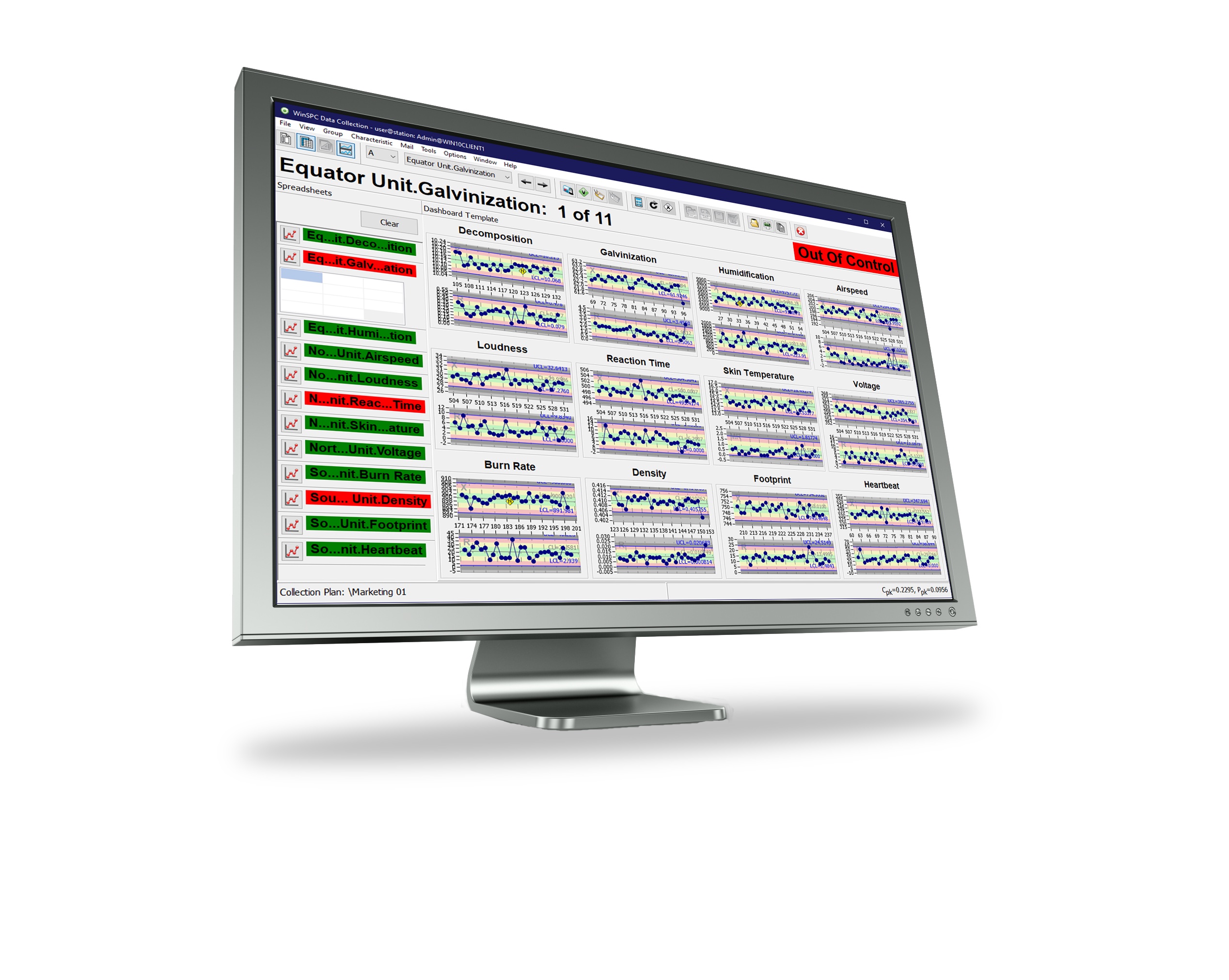 screenshot of WinSPC