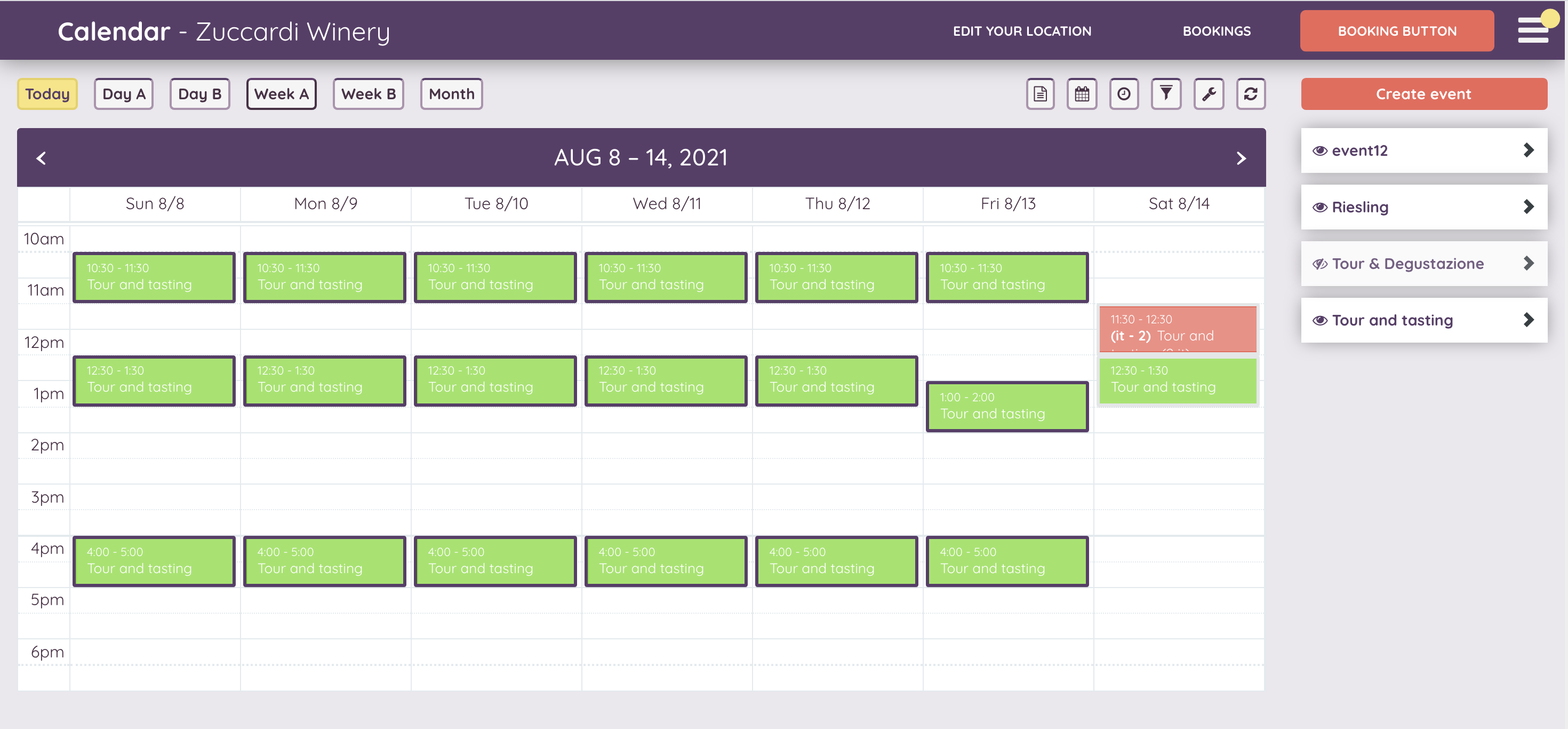 screenshot of WineAround