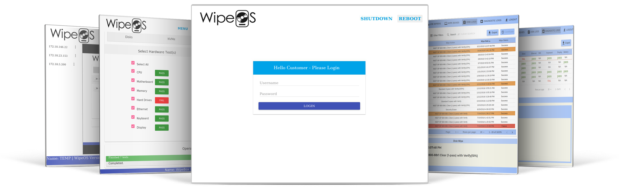 screenshot of WipeOS