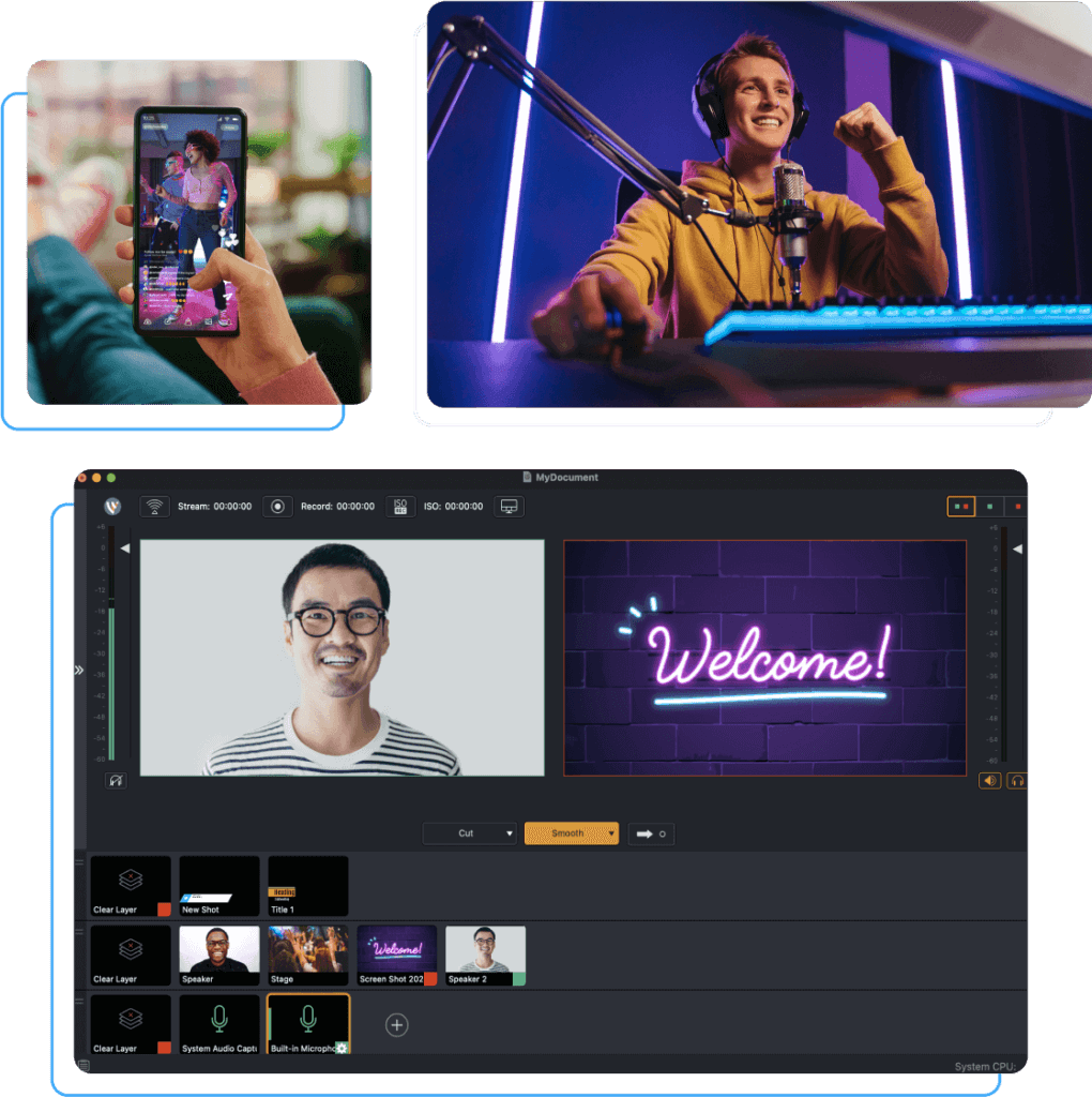 screenshot of Wirecast