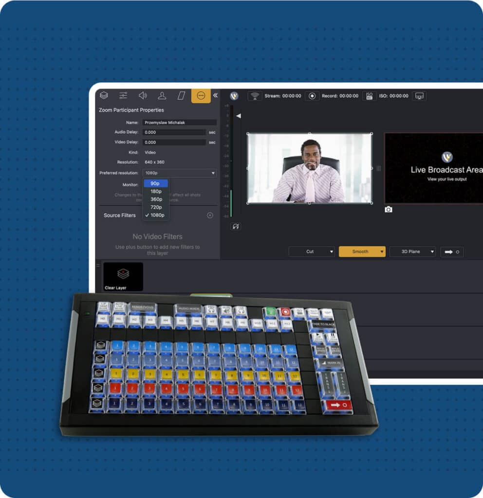 screenshot of Wirecast