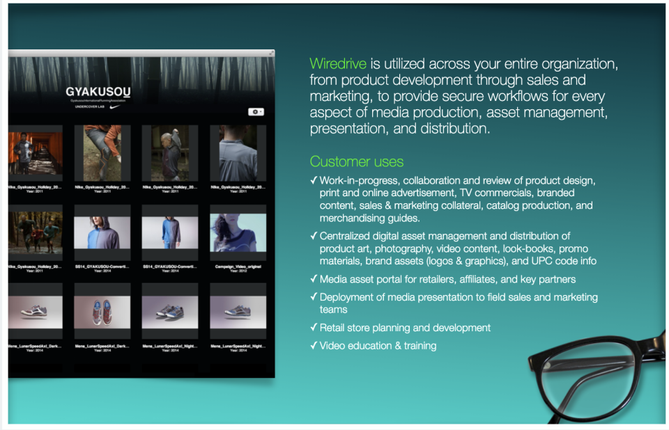 screenshot of Wiredrive