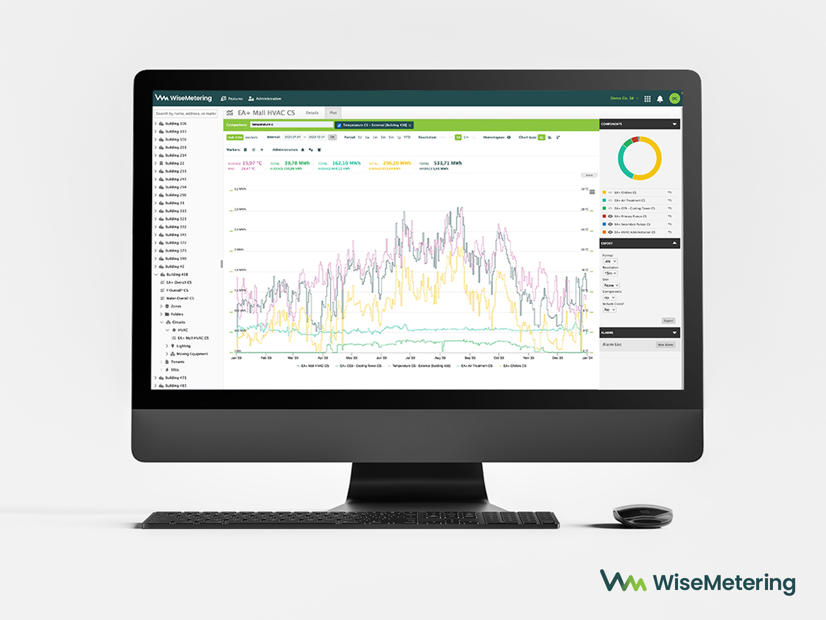 screenshot of WiseMetering