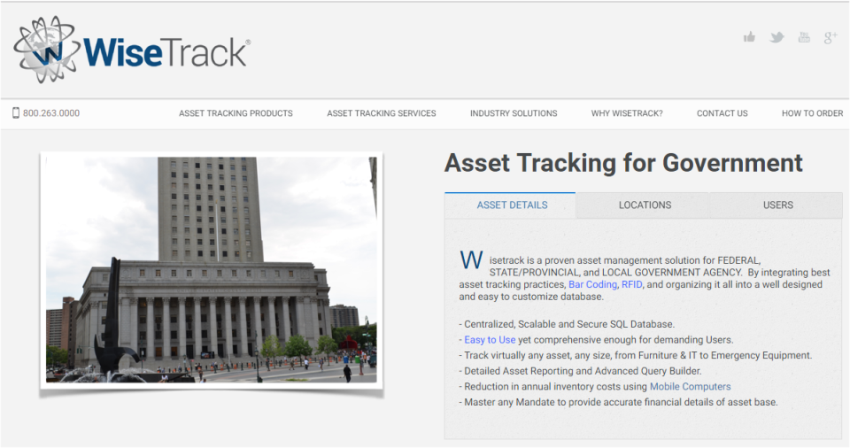 screenshot of WiseTrack