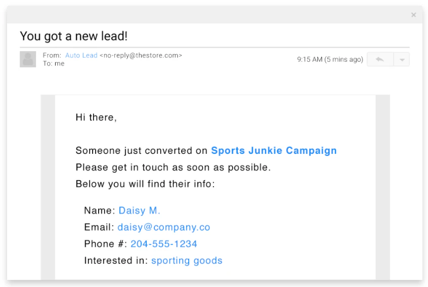 screenshot of Wishpond