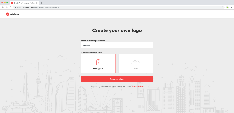screenshot of Wizlogo