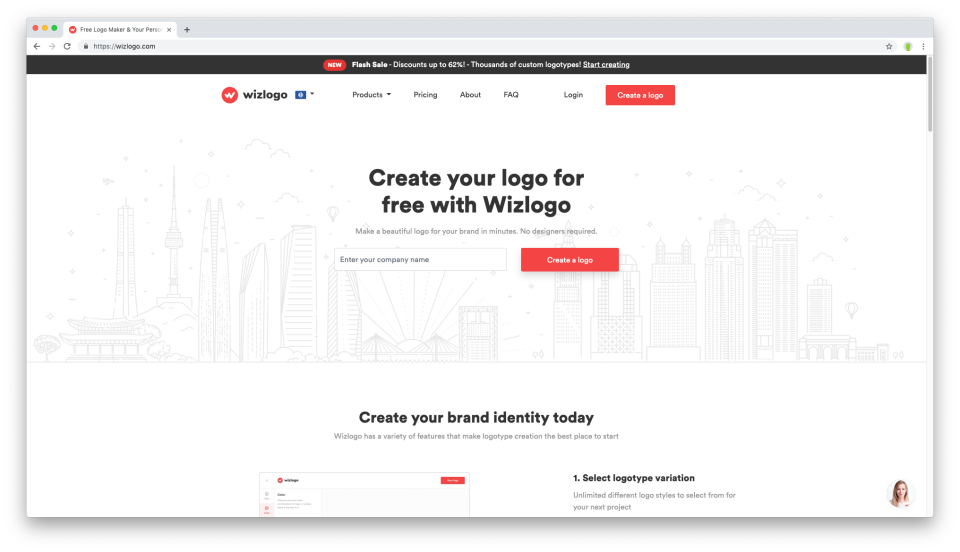 screenshot of Wizlogo