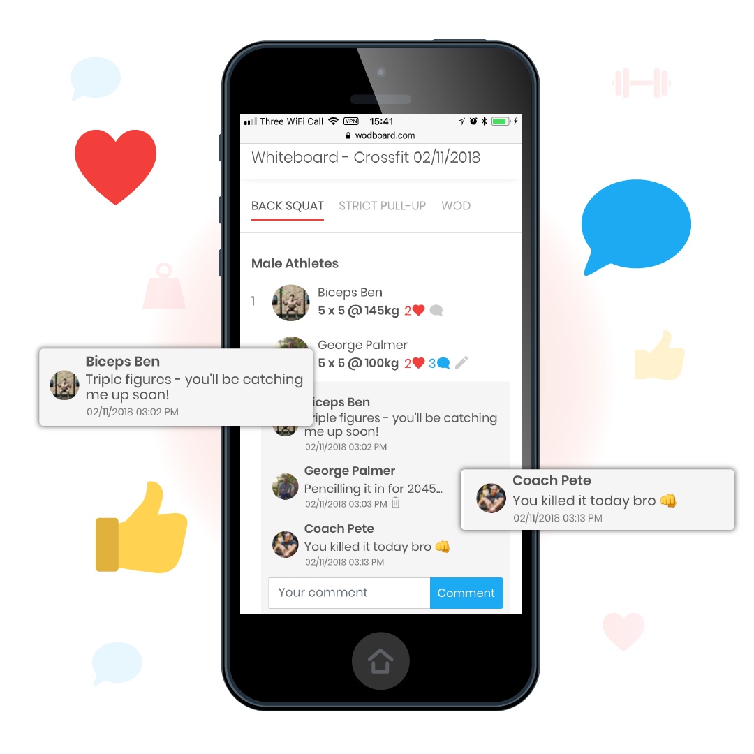 screenshot of WodBoard