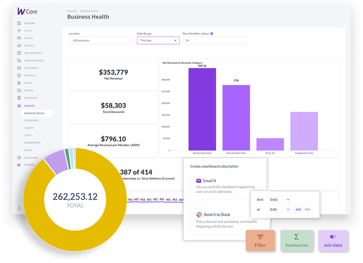 screenshot of Wodify