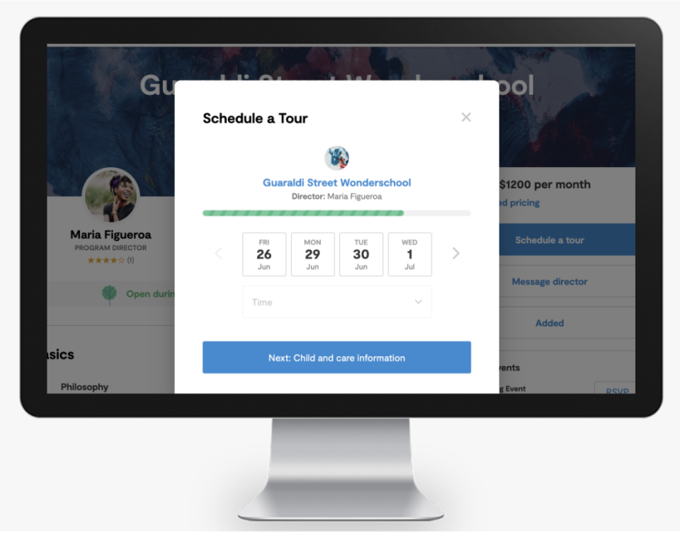screenshot of Wonderschool