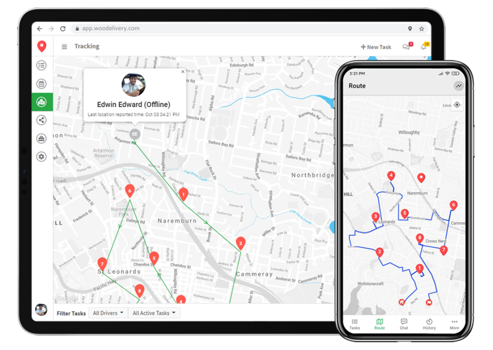screenshot of WooDelivery