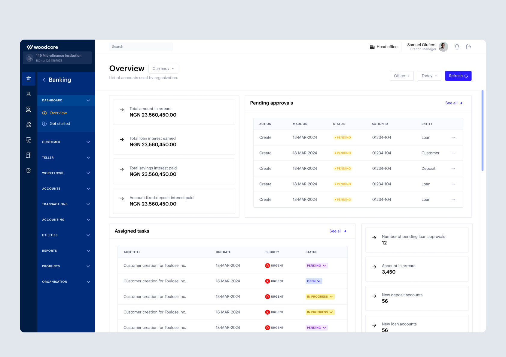 screenshot of Woodcore