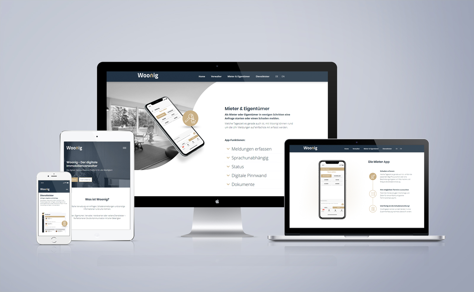 screenshot of Woonig