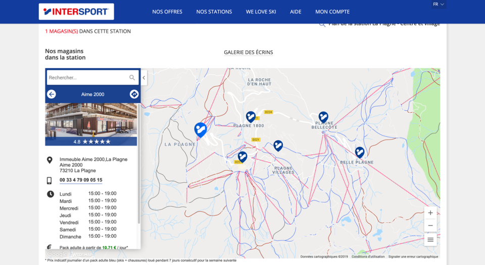 screenshot of Woosmap