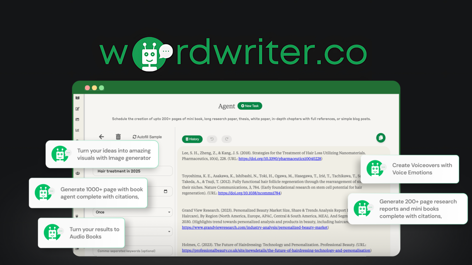 screenshot of WordWriter