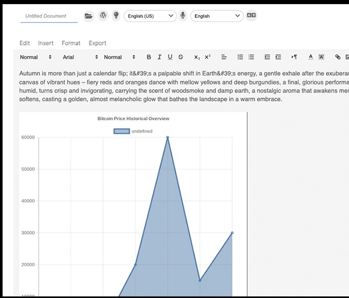 screenshot of WordWriter
