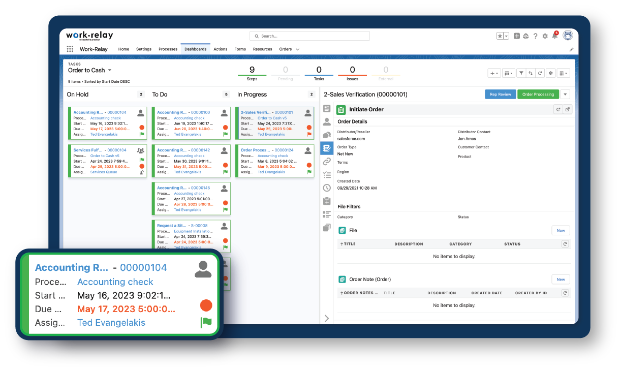screenshot of Work-Relay