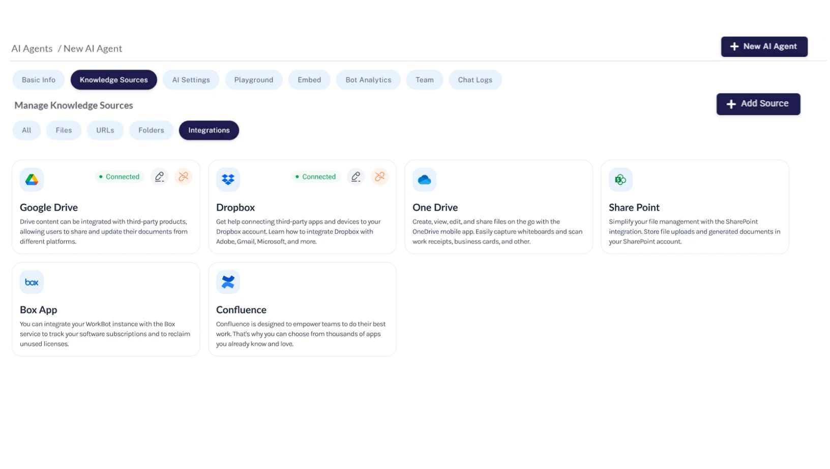 screenshot of WorkBot