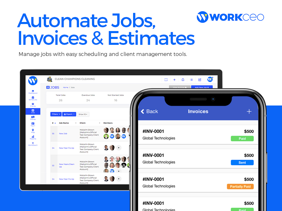 screenshot of WorkCEO