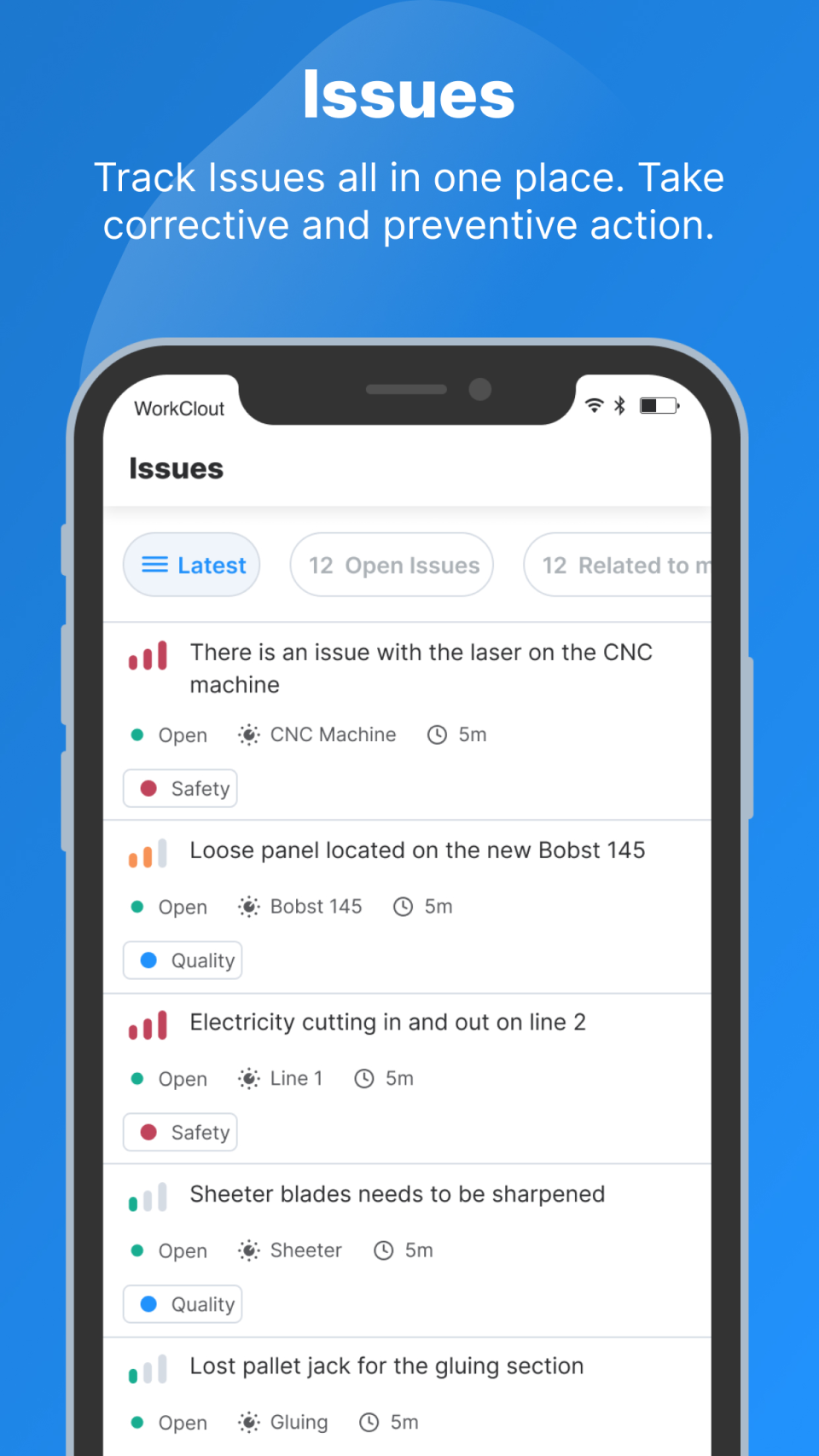 screenshot of WorkClout