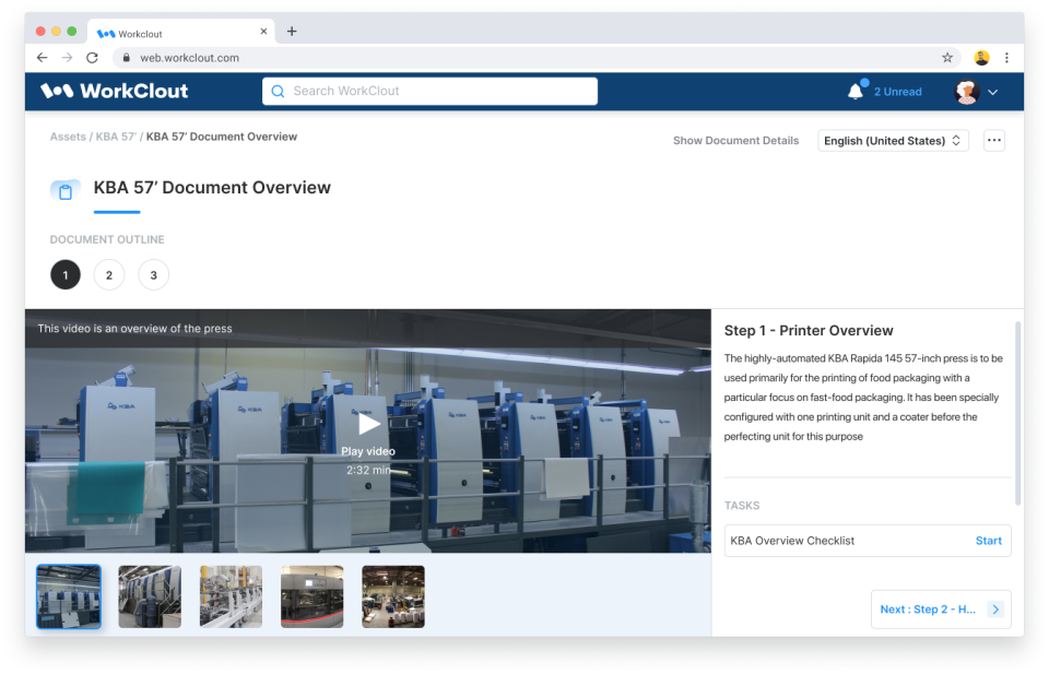 screenshot of WorkClout