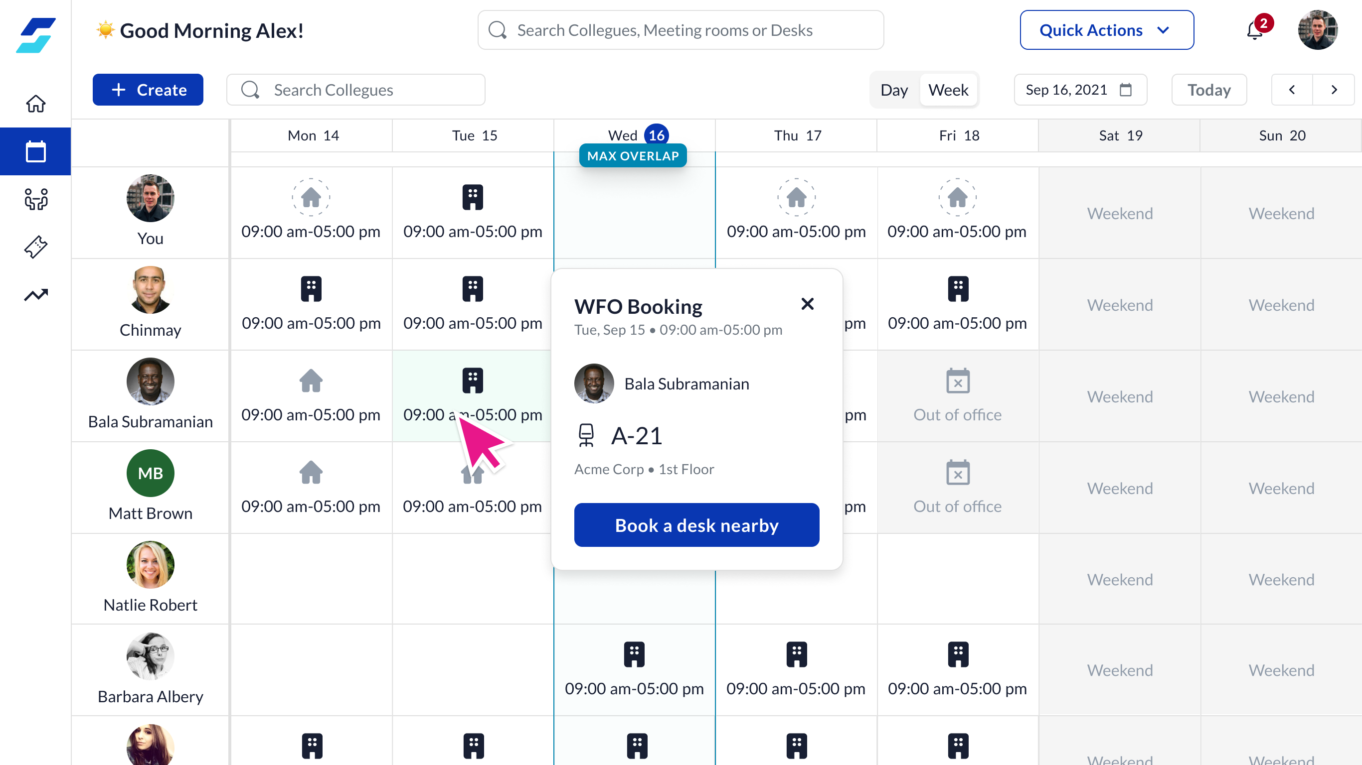 screenshot of WorkInSync