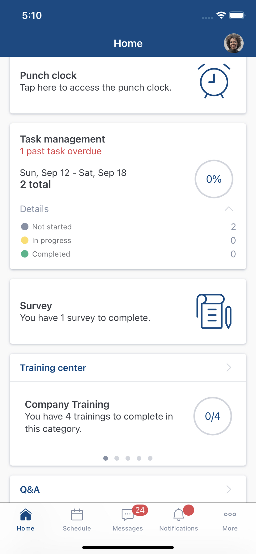screenshot of WorkJam