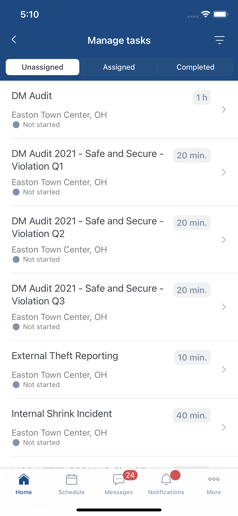 screenshot of WorkJam