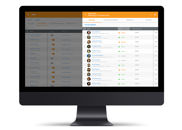screenshot of WorkMarket
