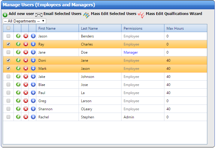 screenshot of WorkSchedule.Net