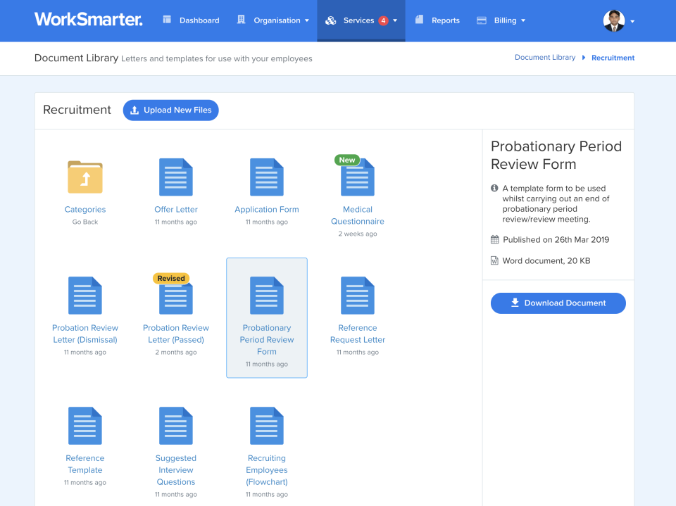 screenshot of WorkSmarter