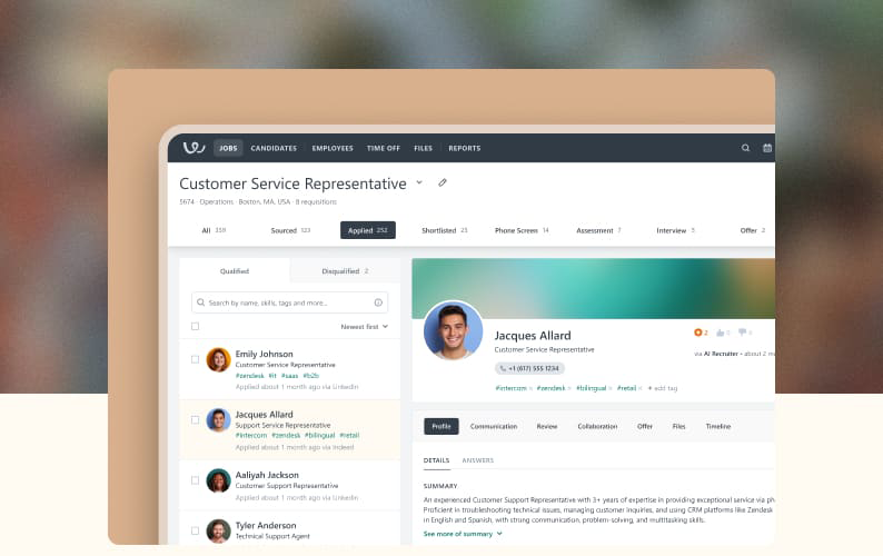screenshot of Workable