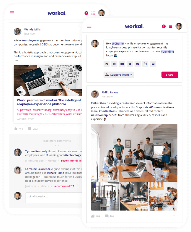 screenshot of Workai