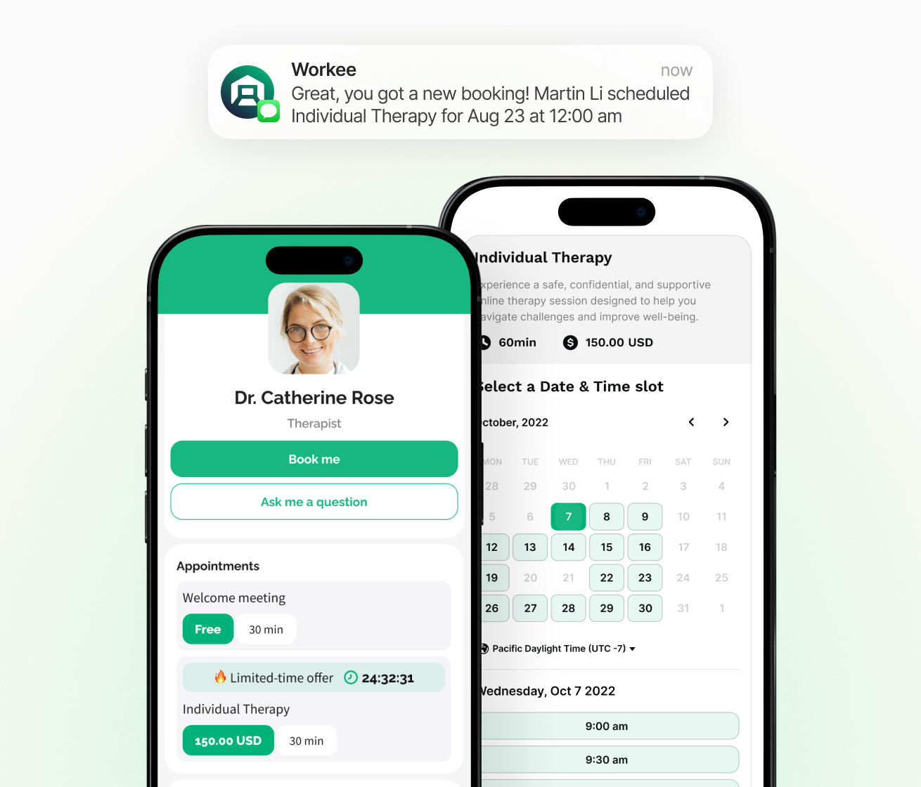 screenshot of Workee