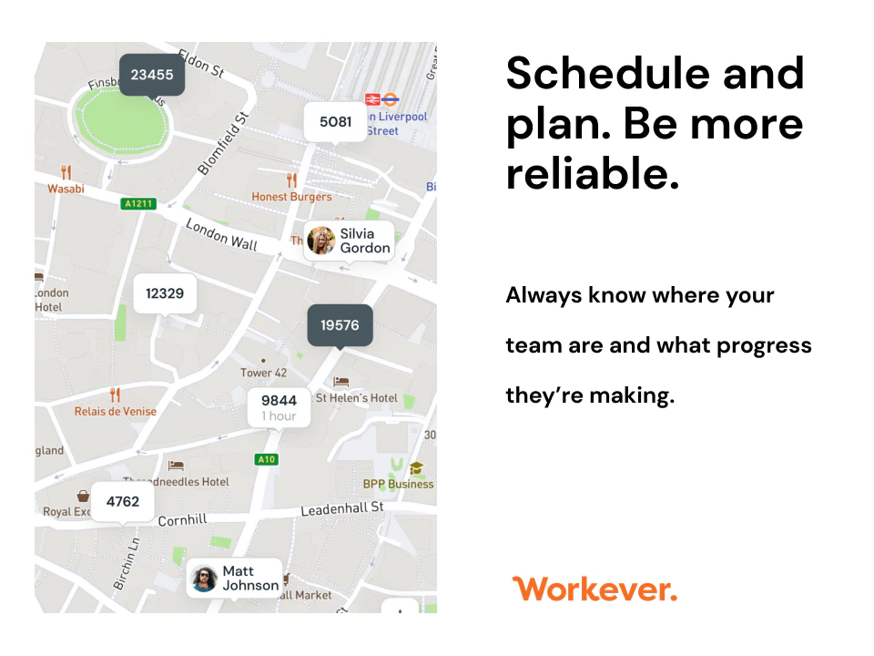 screenshot of Workever