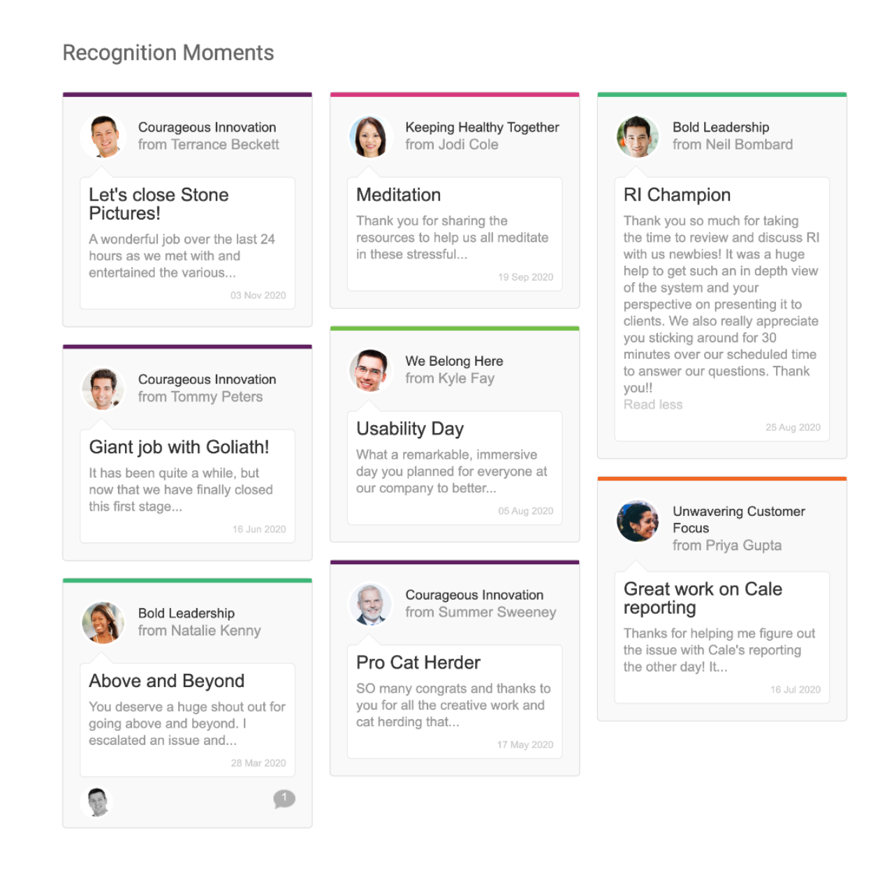 screenshot of Workhuman