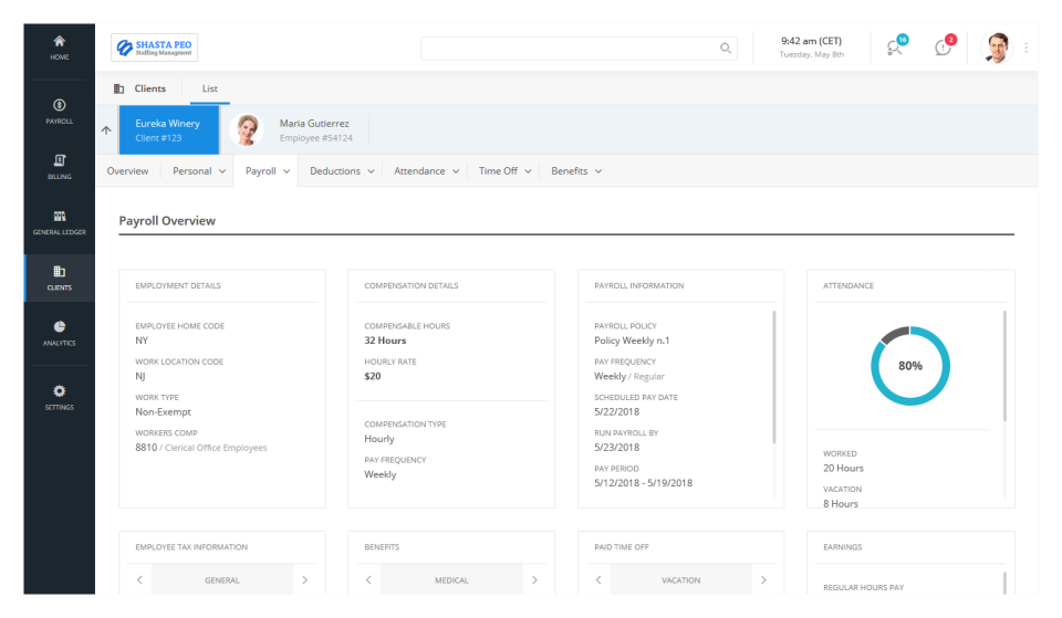 screenshot of Worklio