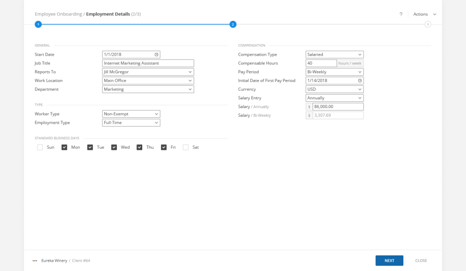 screenshot of Worklio
