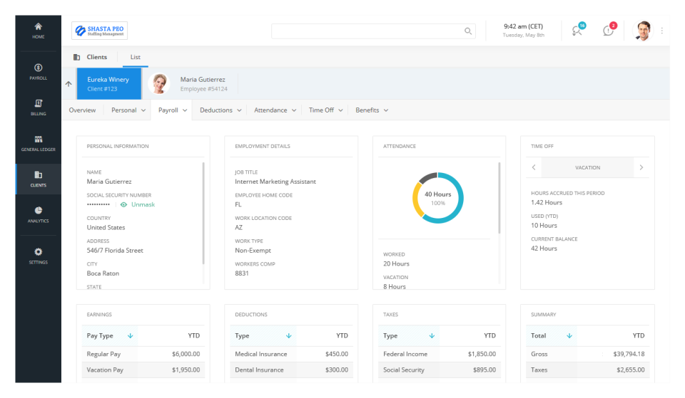 screenshot of Worklio