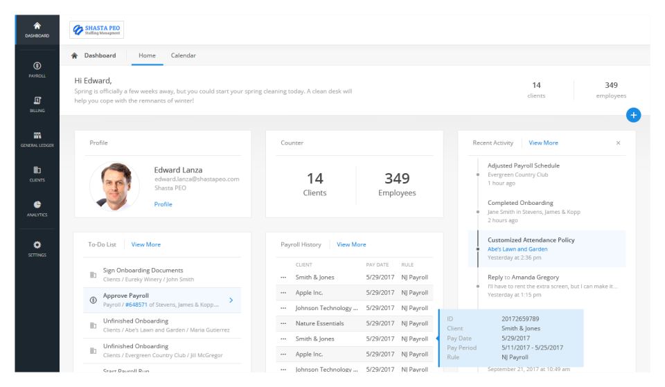 screenshot of Worklio