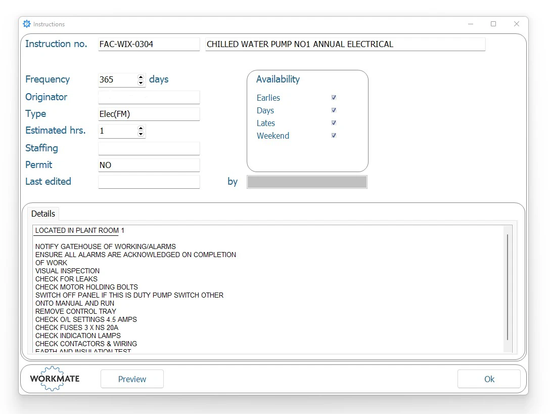 screenshot of Workmate