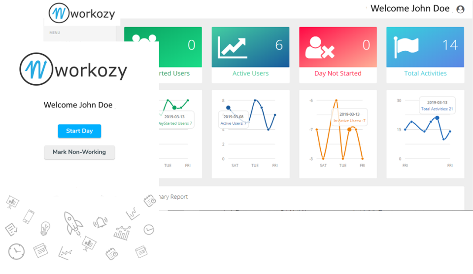 screenshot of Workozy