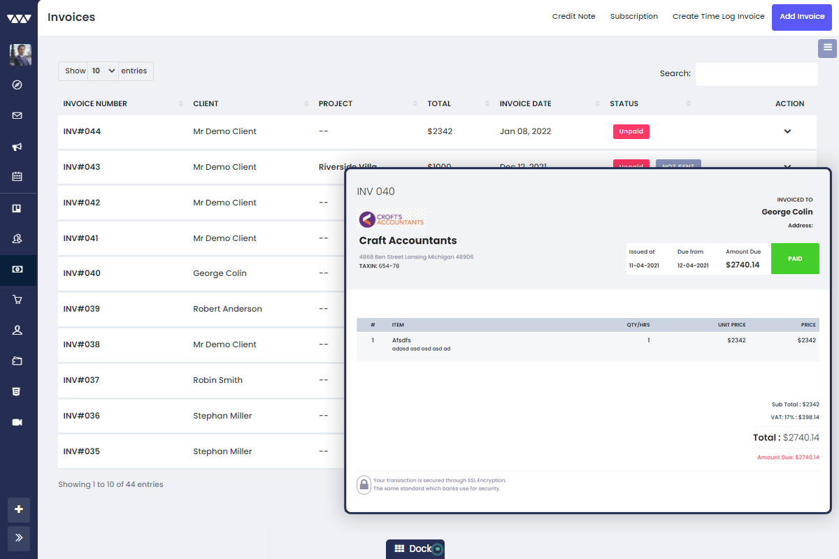 screenshot of Workpark