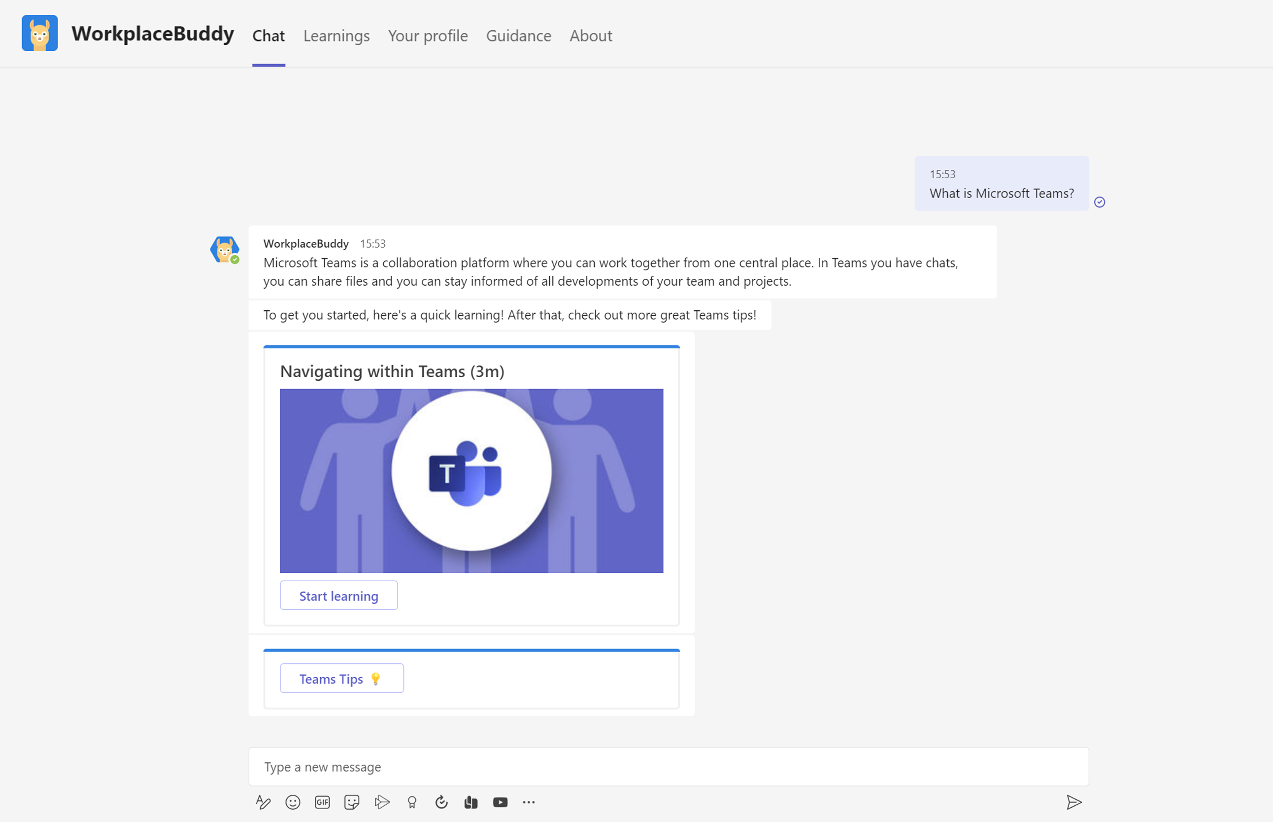 screenshot of WorkplaceBuddy
